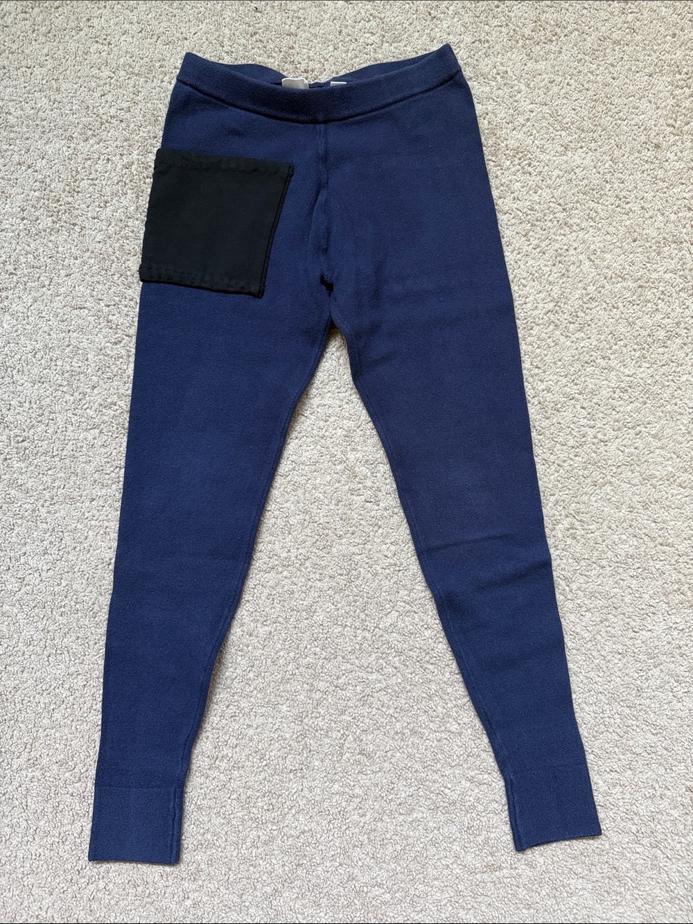 GAP Navy Leggings with Black Patch Pocket
